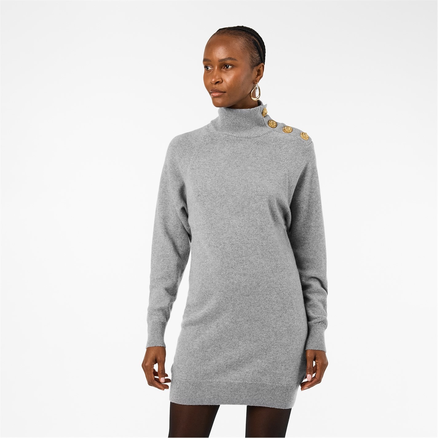 BALMAIN | Women's Structured Tailored Mini Dress | Women | Gris Chin |  Flannels Fashion Ireland