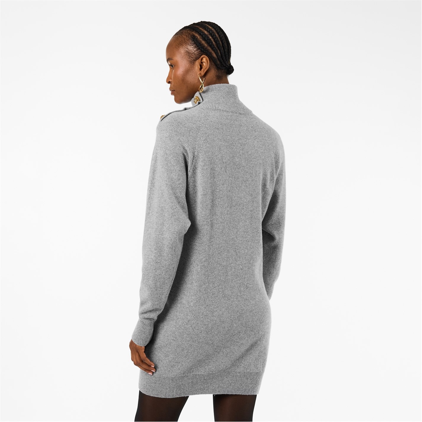 BALMAIN | Women's Structured Tailored Mini Dress | Women | Gris Chin |  Flannels Fashion Ireland