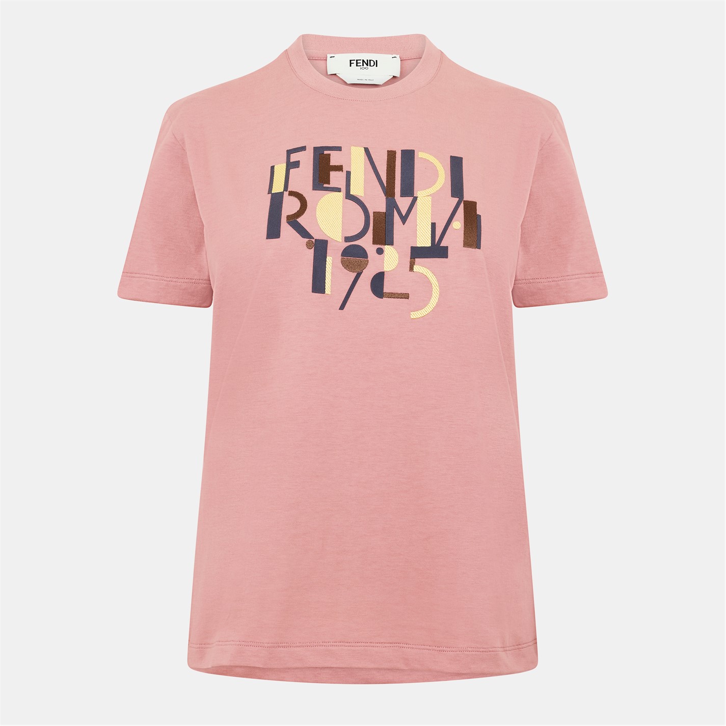 FENDI | Pink cotton T-shirt | Women | Blush | Flannels Fashion Ireland