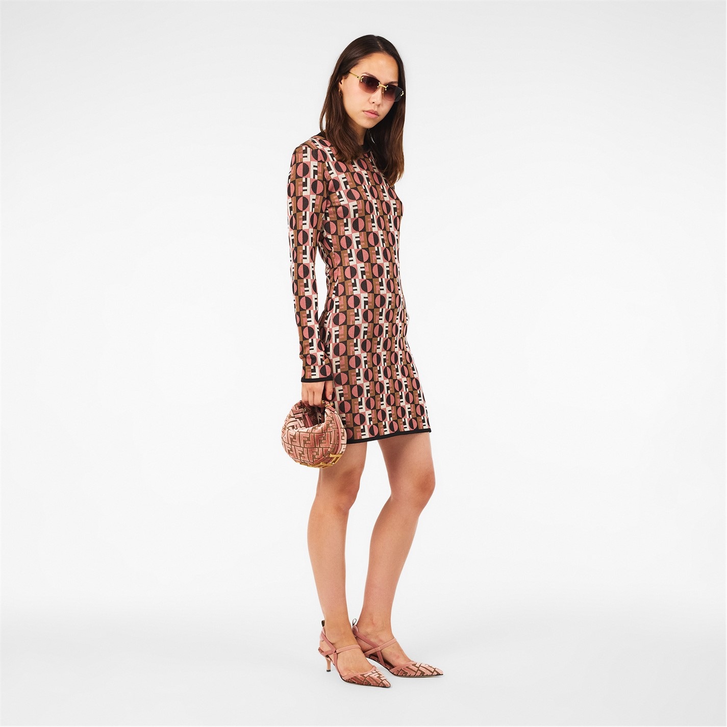 knee length dresses for ladies Fendi - Cream Women Casual Dress main image 0