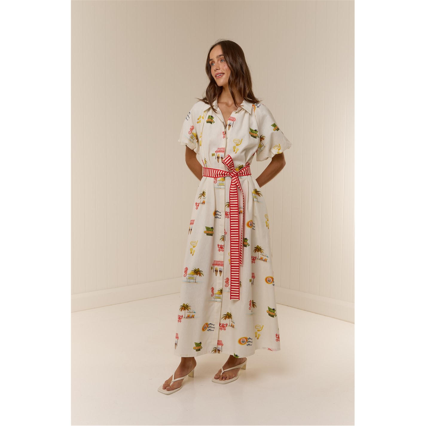 Palm Noosa Carla Dress in Amarilla Tile