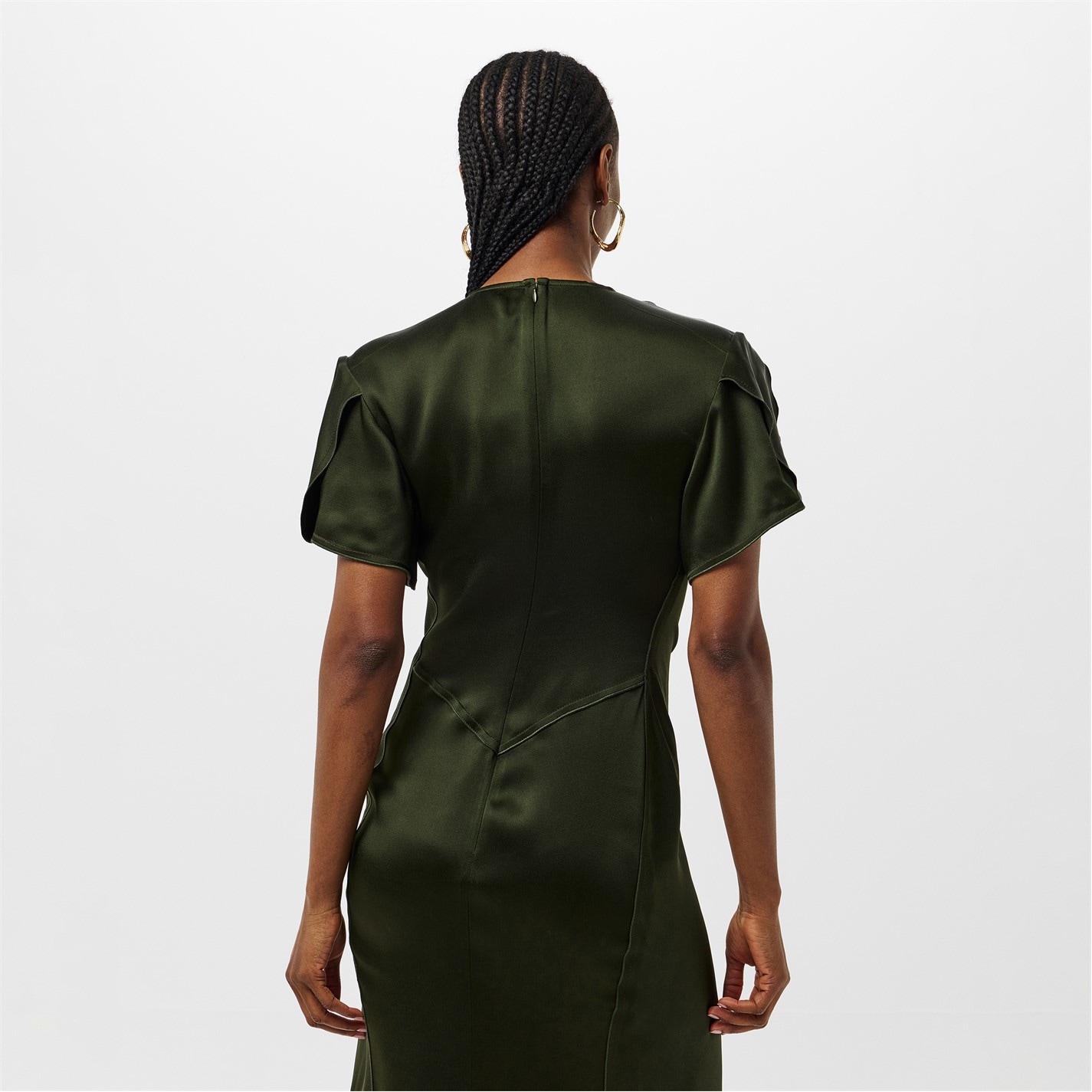 VICTORIA BECKHAM | Women's A Line Dress | Women | Dark Olive | Flannels