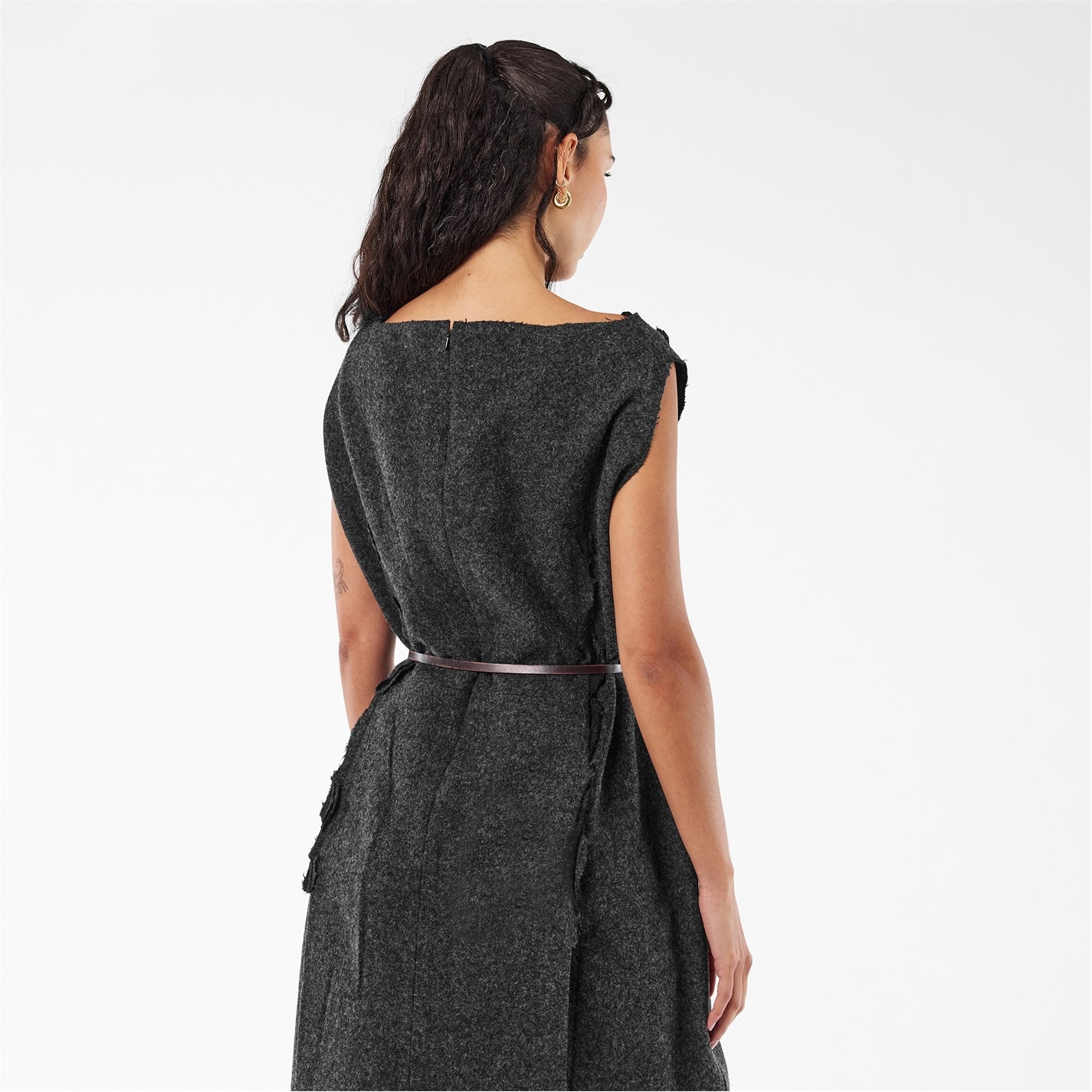 PRADA | Women's Midi Double-Faced Fabric A Line Dress | Women | Ardesia |  Flannels Fashion Ireland