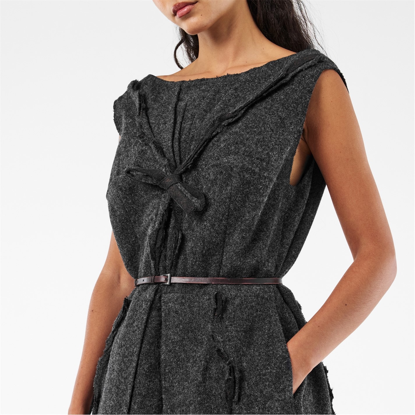 PRADA | Women's Midi Double-Faced Fabric A Line Dress | Women | Ardesia | Flannels Fashion Ireland PRADA | Women's Midi Double-Faced Fabric A Line Dress | Women | Ardesia | Flannels Fashion Ireland