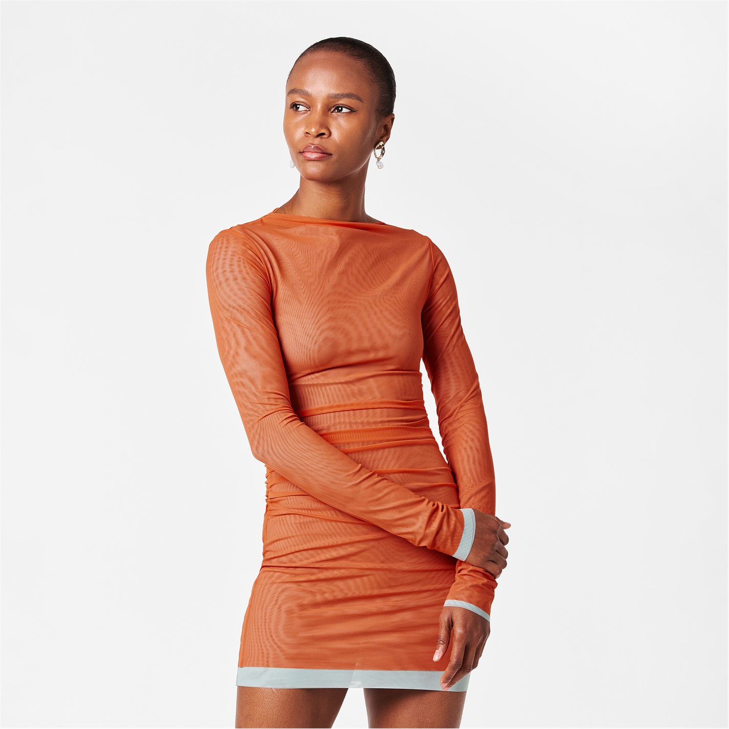 orange sir the label dress Isla Cowl Back Gown | Orange