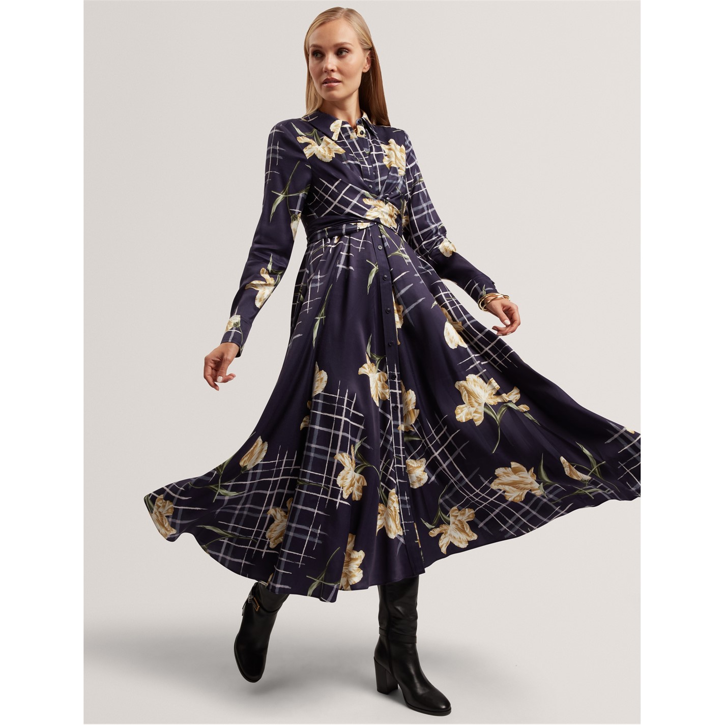 dark green velvet dress long sleeve Kourtney Velvet Maxi Dress