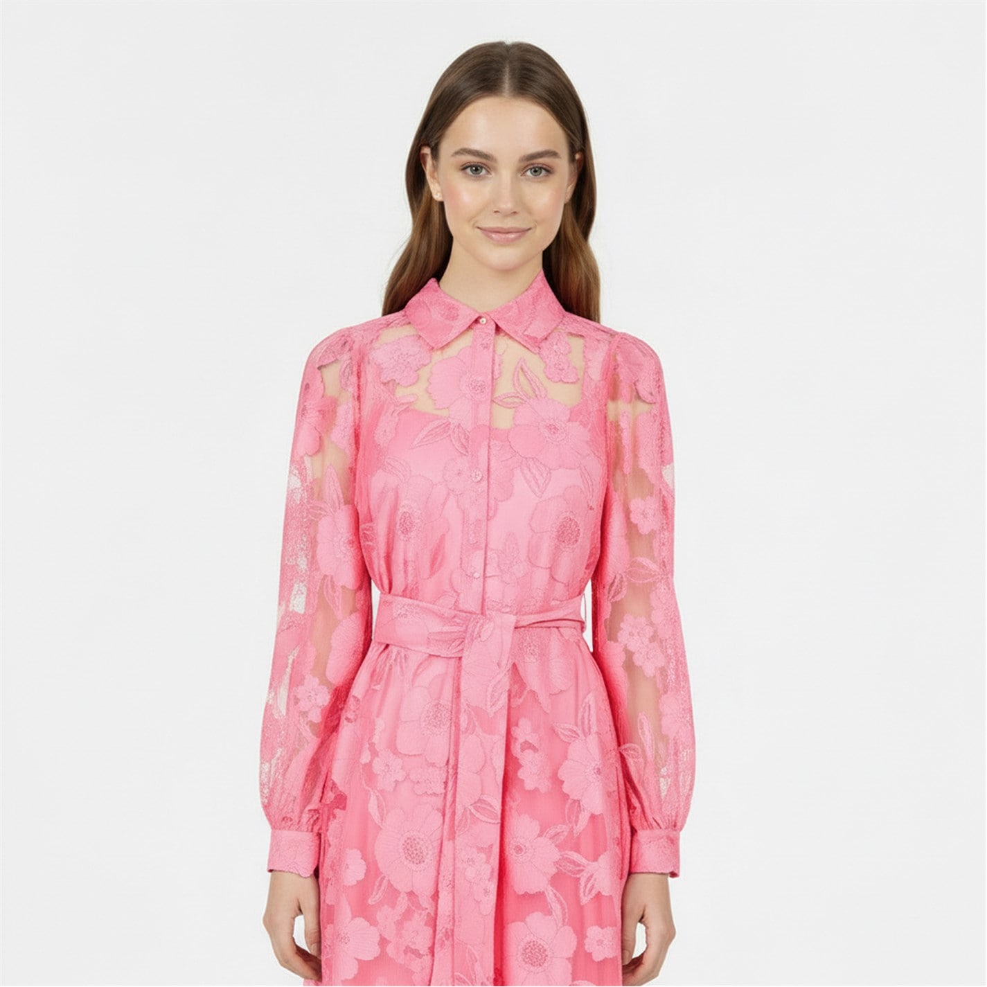 Karl Lagerfeld | Women's Shirt Dress | Women | Pink Sherbet | Flannels  Fashion Ireland