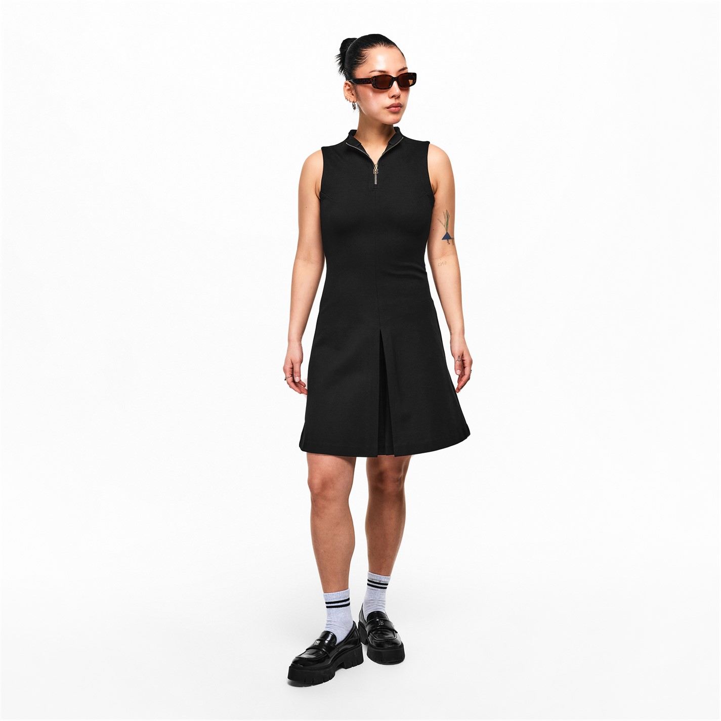 princess polly baby blue dress Black Mushroom Skater Dress