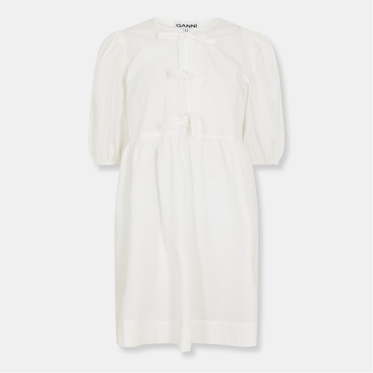 linen mini white dress Beyond Linen Blend Mini Dress White