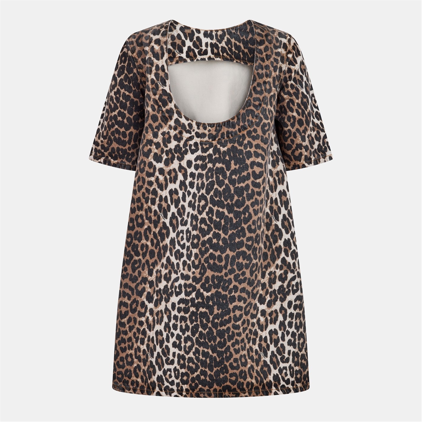 GANNI | Women's Denim Mini Dress | Women | Leopard | Flannels Fashion  Ireland