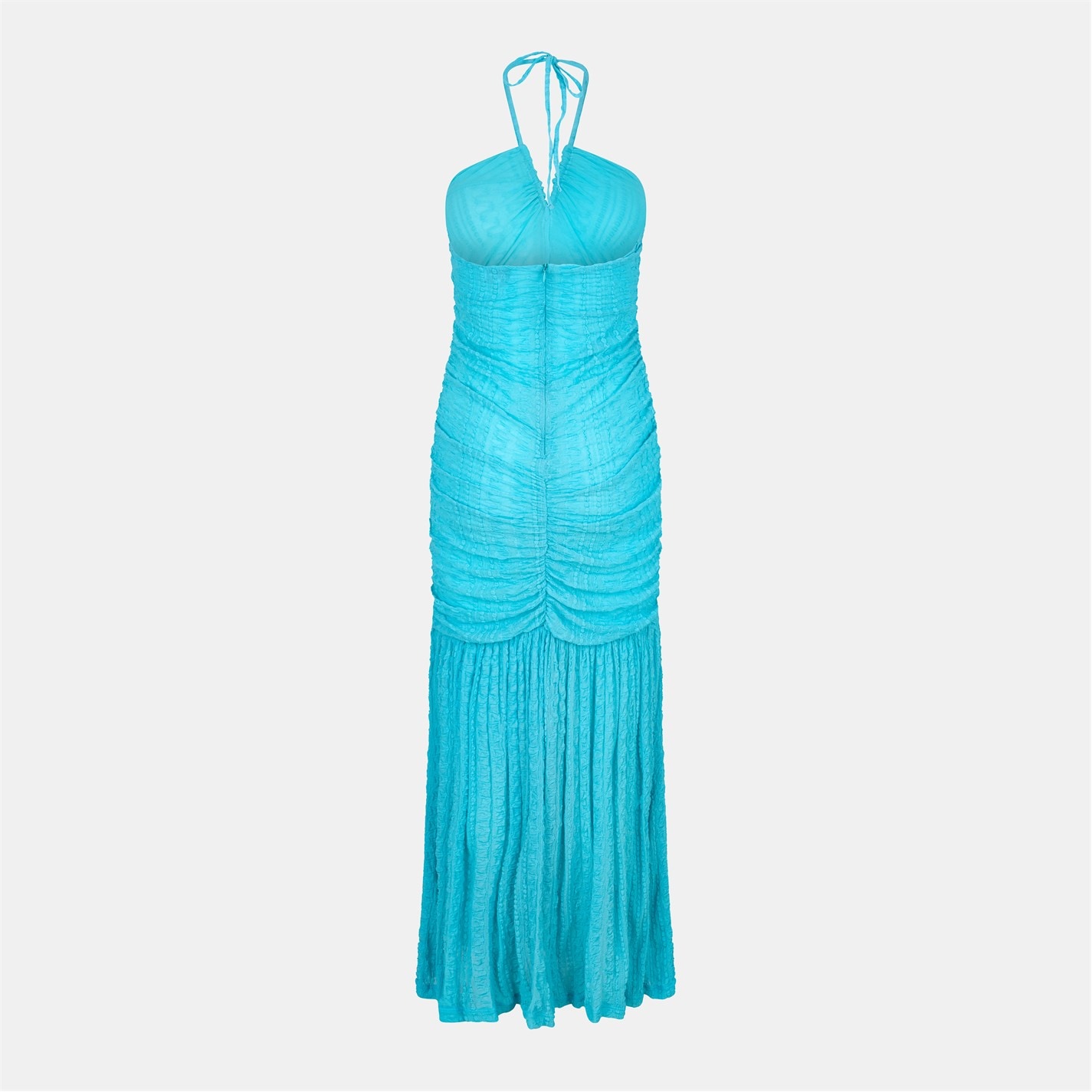 GANNI | Women's Lace Halter Neck Maxi Dress | Women | Blue Curacao |  Flannels Fashion Ireland