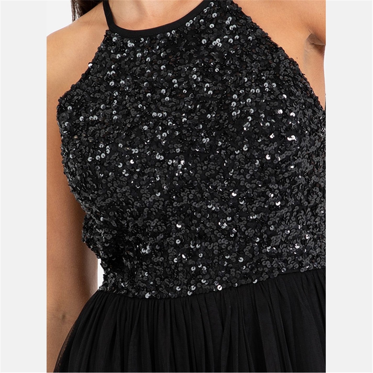 black halter backless mini dress Cicinia Backless Little Black Dresses Short A-line Halter Mini Dress