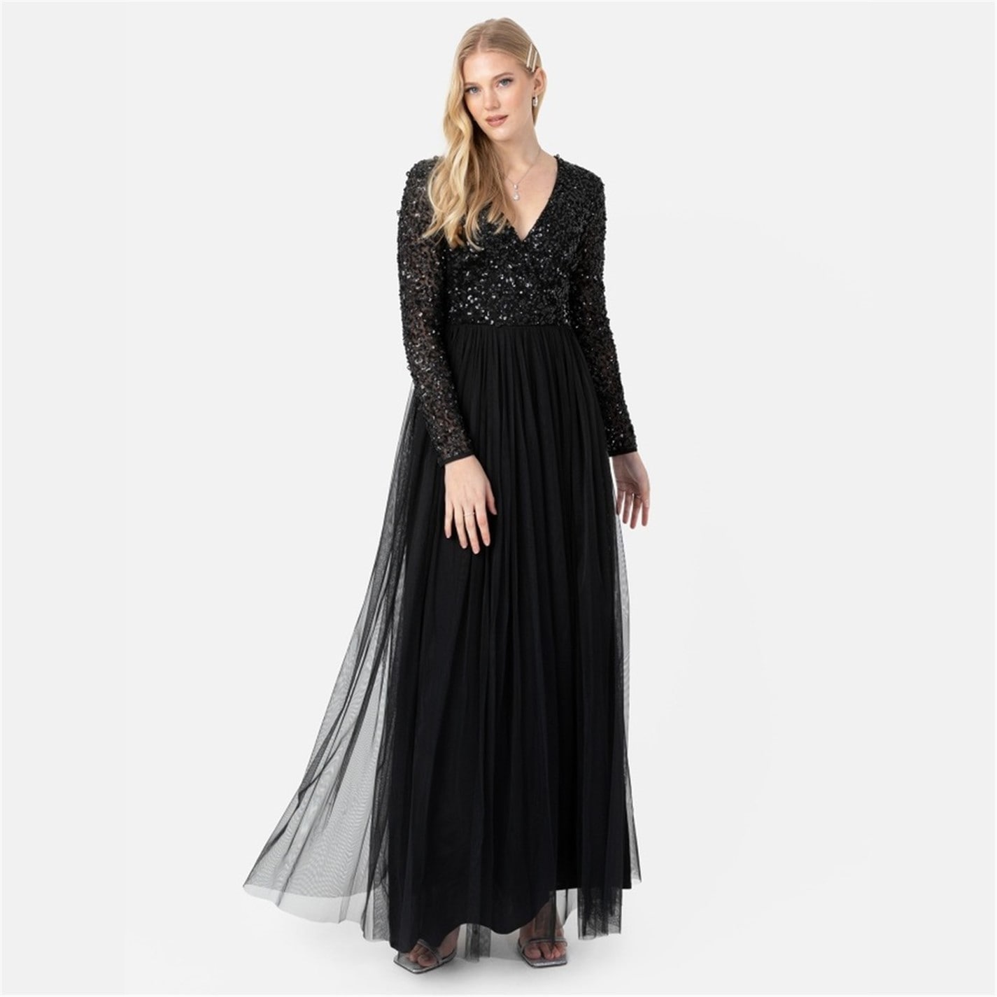 maternity bridesmaid dresses asos Maya Taupe Blush Embellished Long Sleeve Maxi Dress – Maya Deluxe