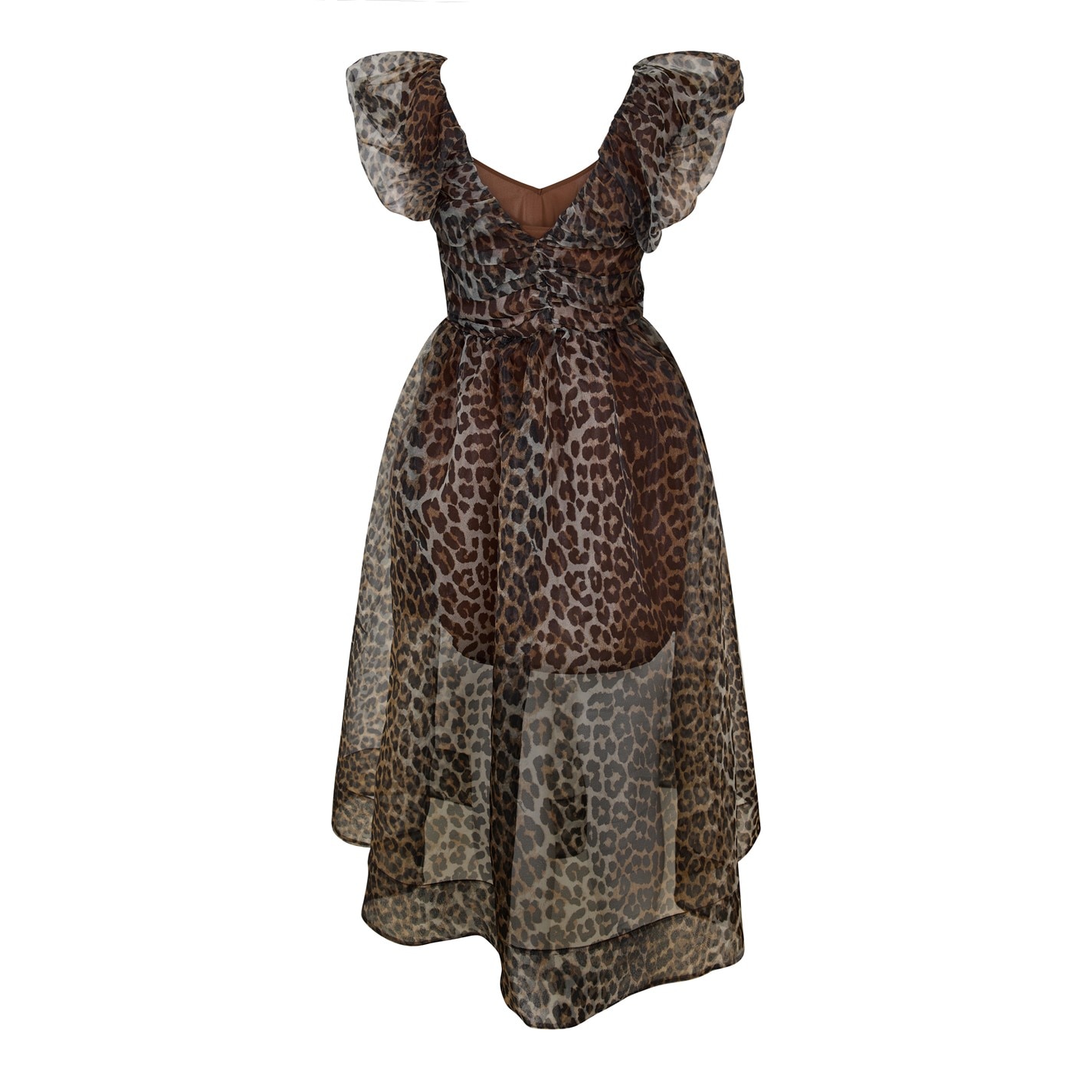 open lace back dress GANNI – Organza dress Tiger (36/38) – House of Share main image 1