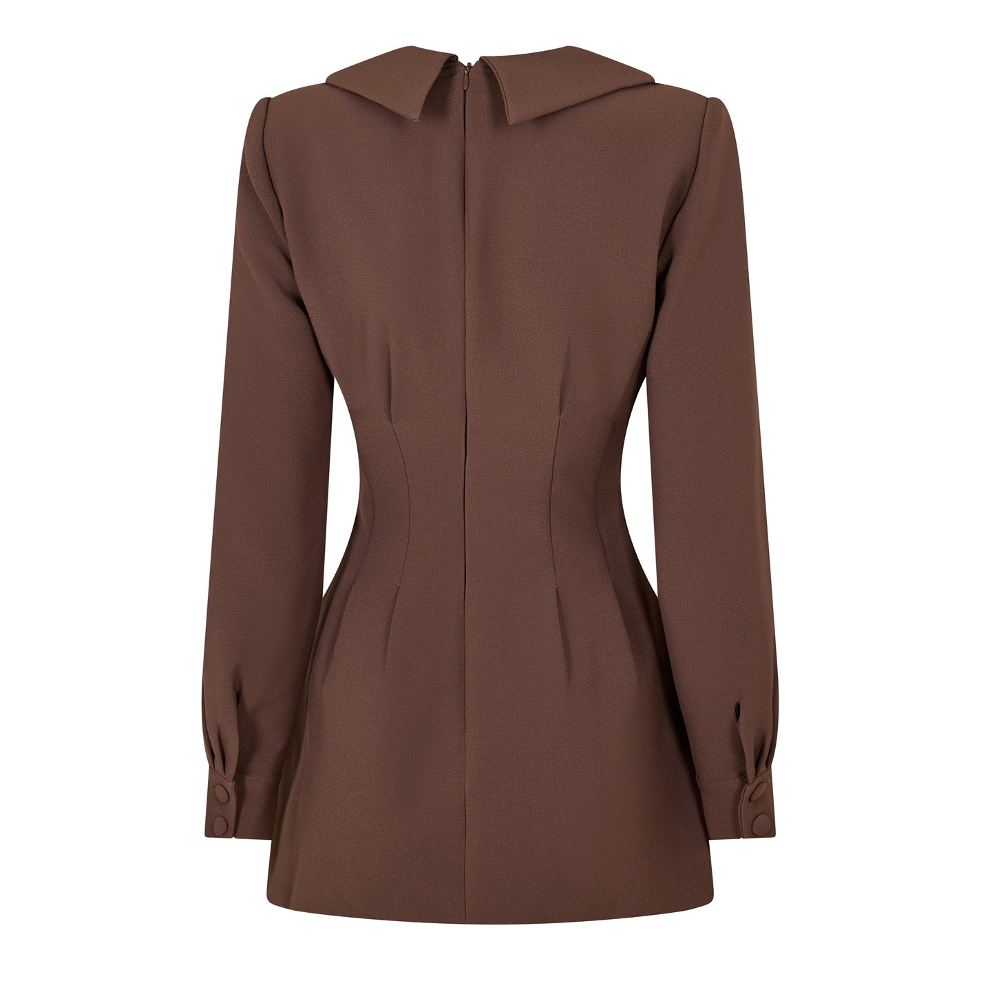 knit dress brown The Ultimate Muse Structured Mini Dress