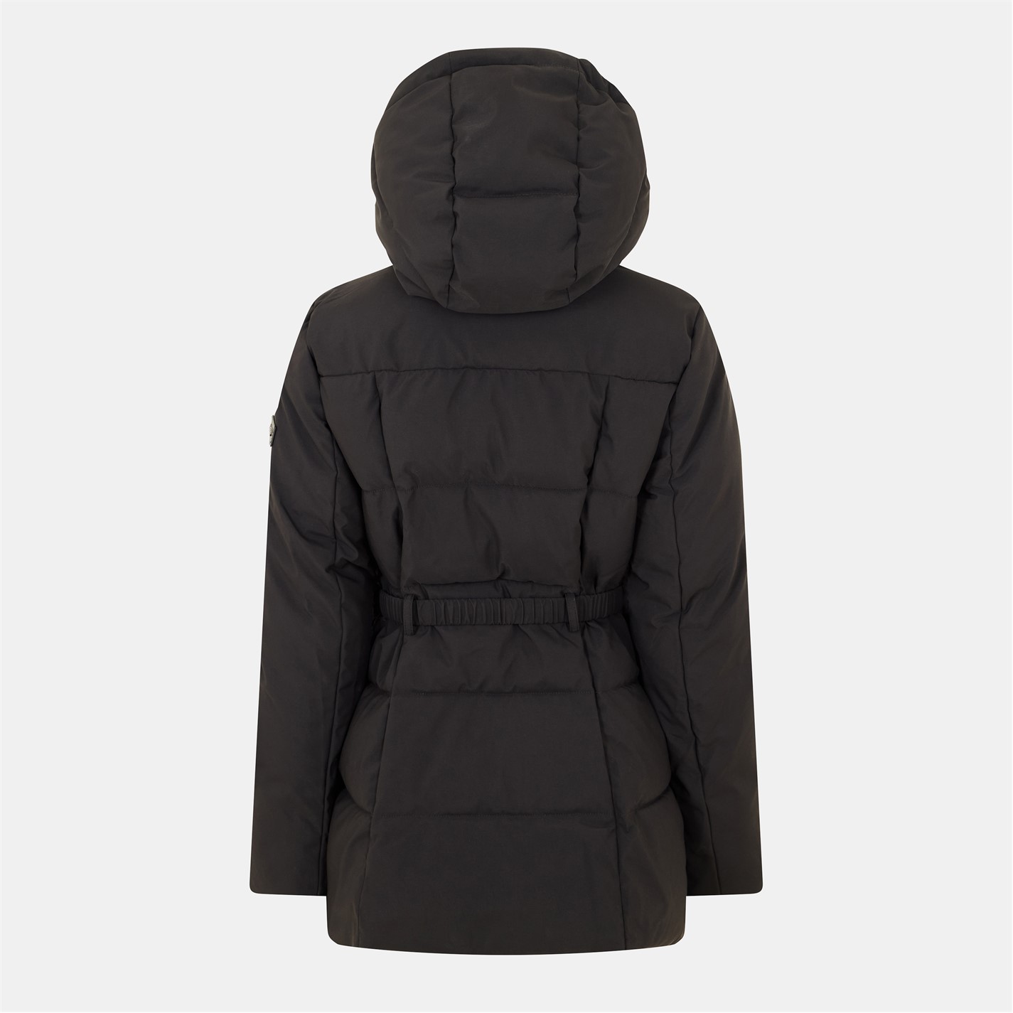 Black Quilted Short Puffer Jacket
