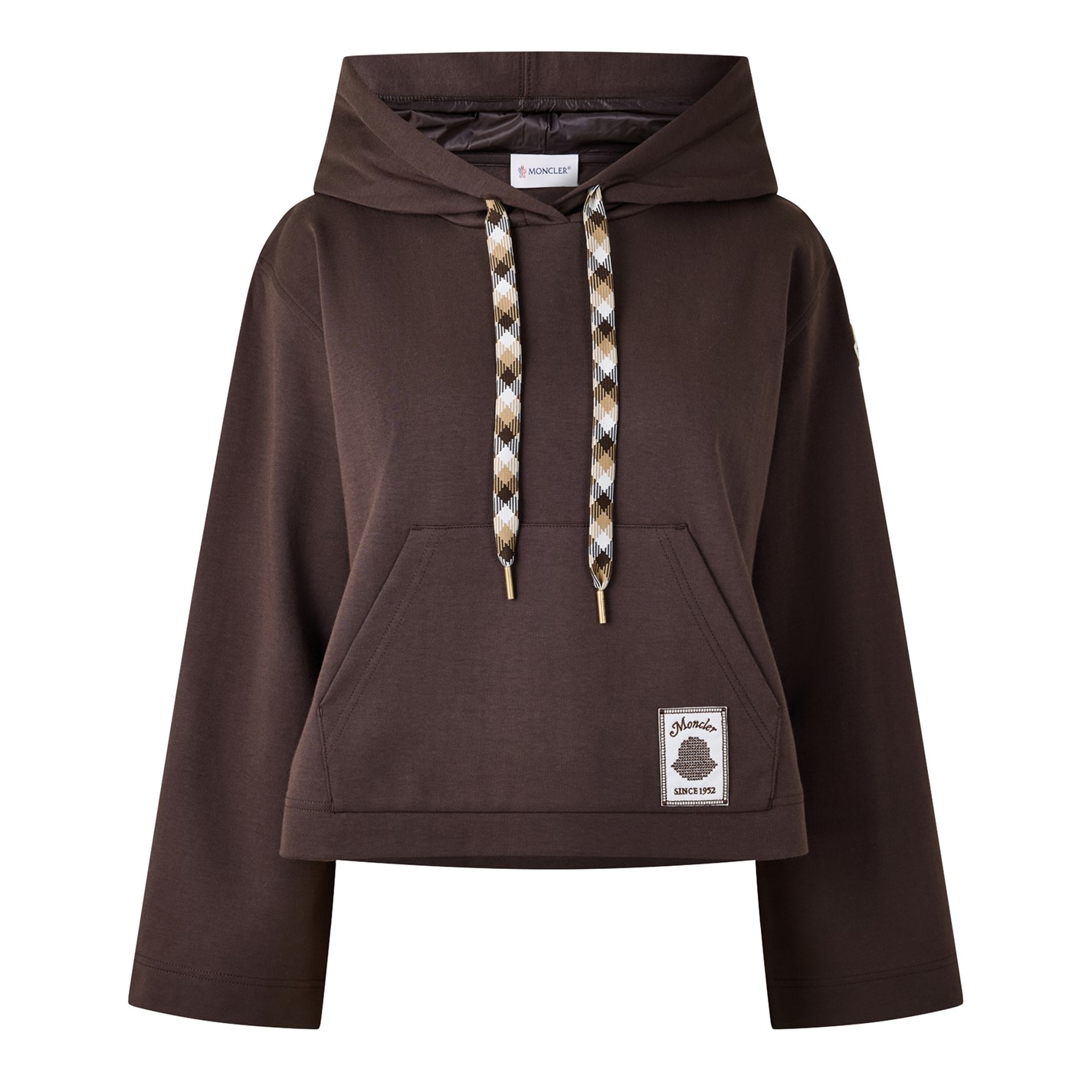 MONCLER | Moncler Logo Hoodie Ld64 | Women | Brown 262 | Flannels