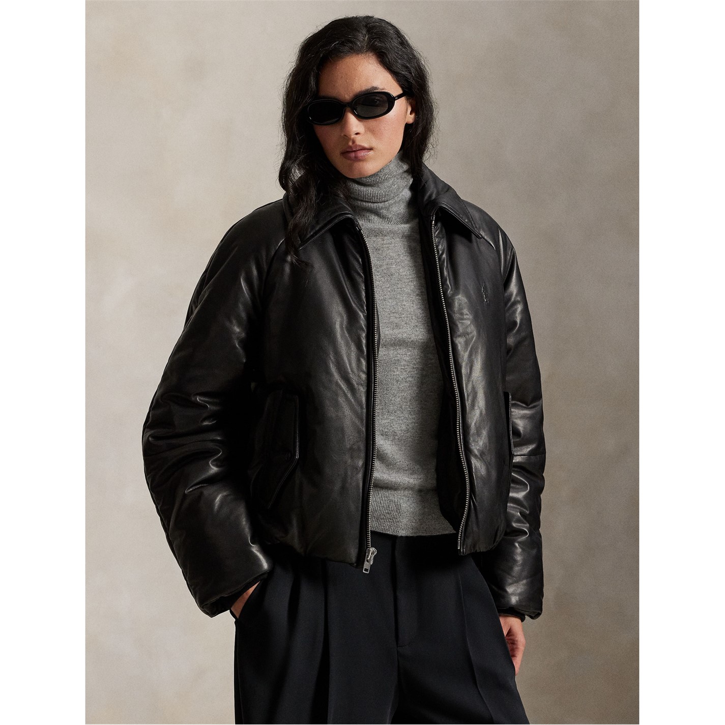 POLO RALPH LAUREN | Women's Bomber Leather Jacket | Women | Polo