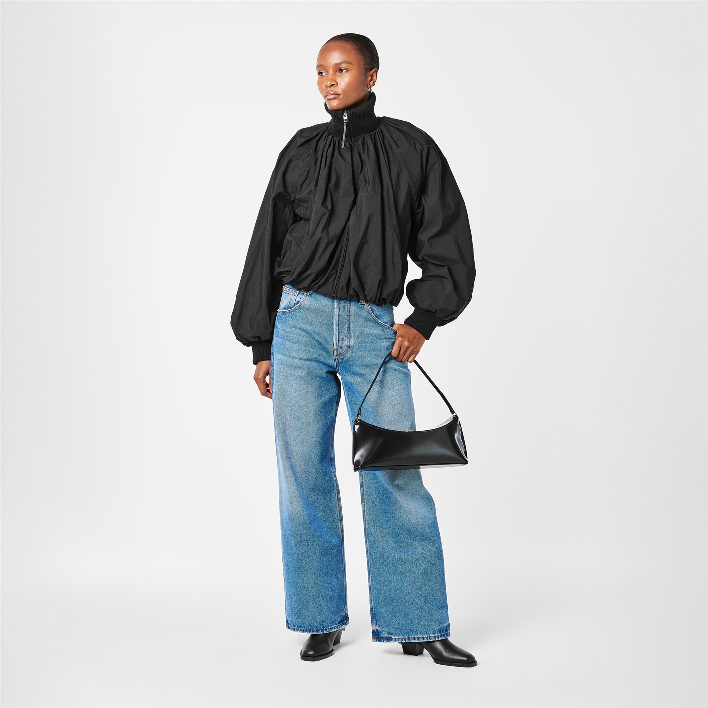 JACQUEMUS | Women's Jacquard Bomber Jacket | Women | Black