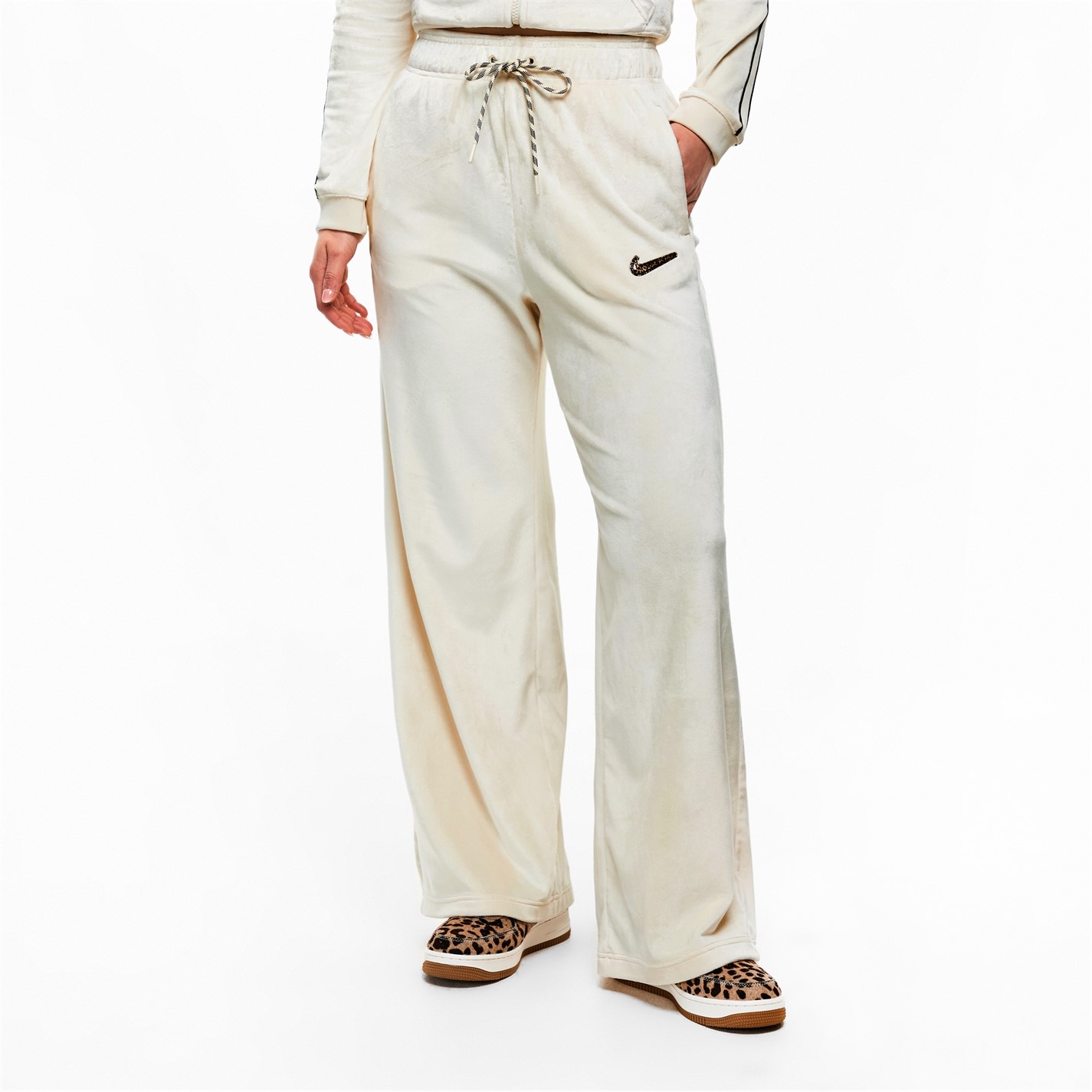 coconut milk swoosh tracksuit