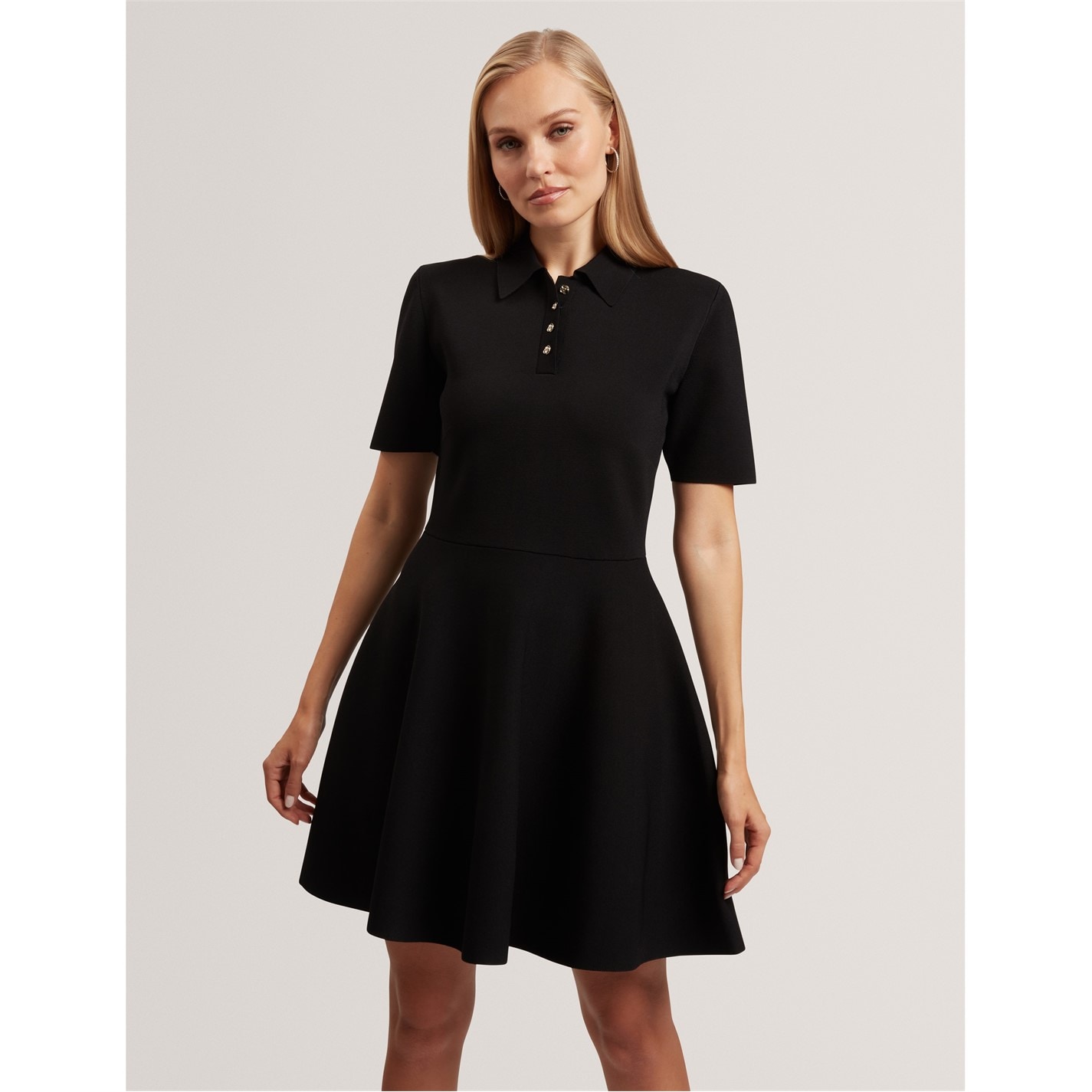 Ted Baker | Women's Skater Knitted Jumper Dress | Women | Black | Flannels  Fashion Ireland