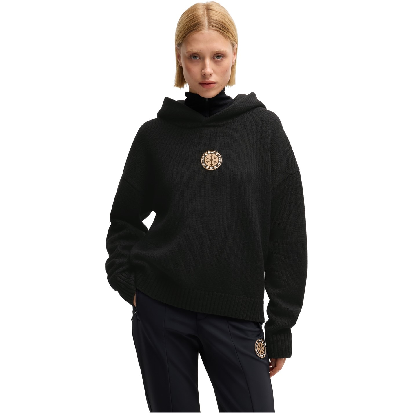 SNOW KNITTED TOP WOMEN BLACK