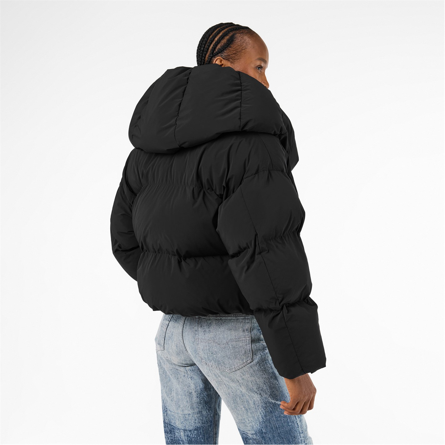DIESEL | Women's W-Iley-T1 Hooded Long Sleeve Short Puffer Jacket