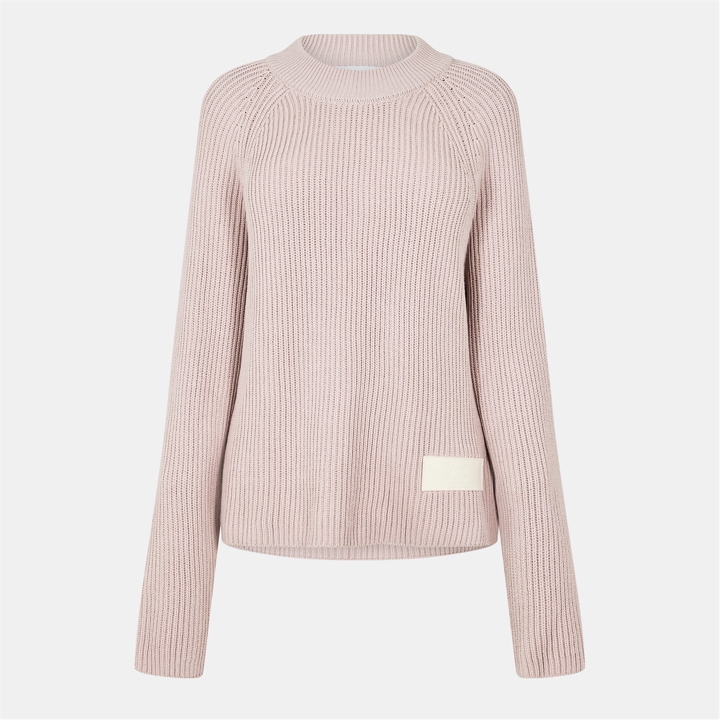 AMI PARIS | AMI Label Sweater Ld99 | Women | Crew Sweaters | Flannels ...
