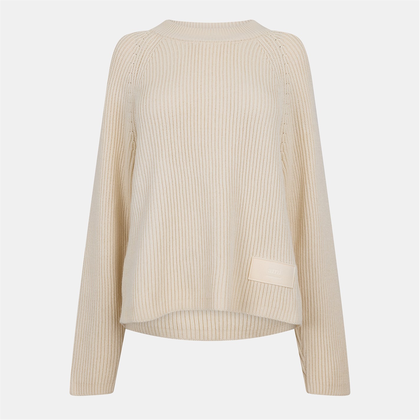 AMI PARIS | AMI Label Sweater Ld99 | Women | Crew Sweaters | Flannels ...