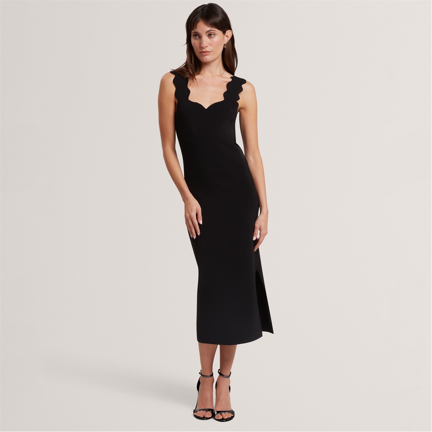 cotton on knit midi dress Red Stripe Cotton Knit Midi Dress – Ro&Zo