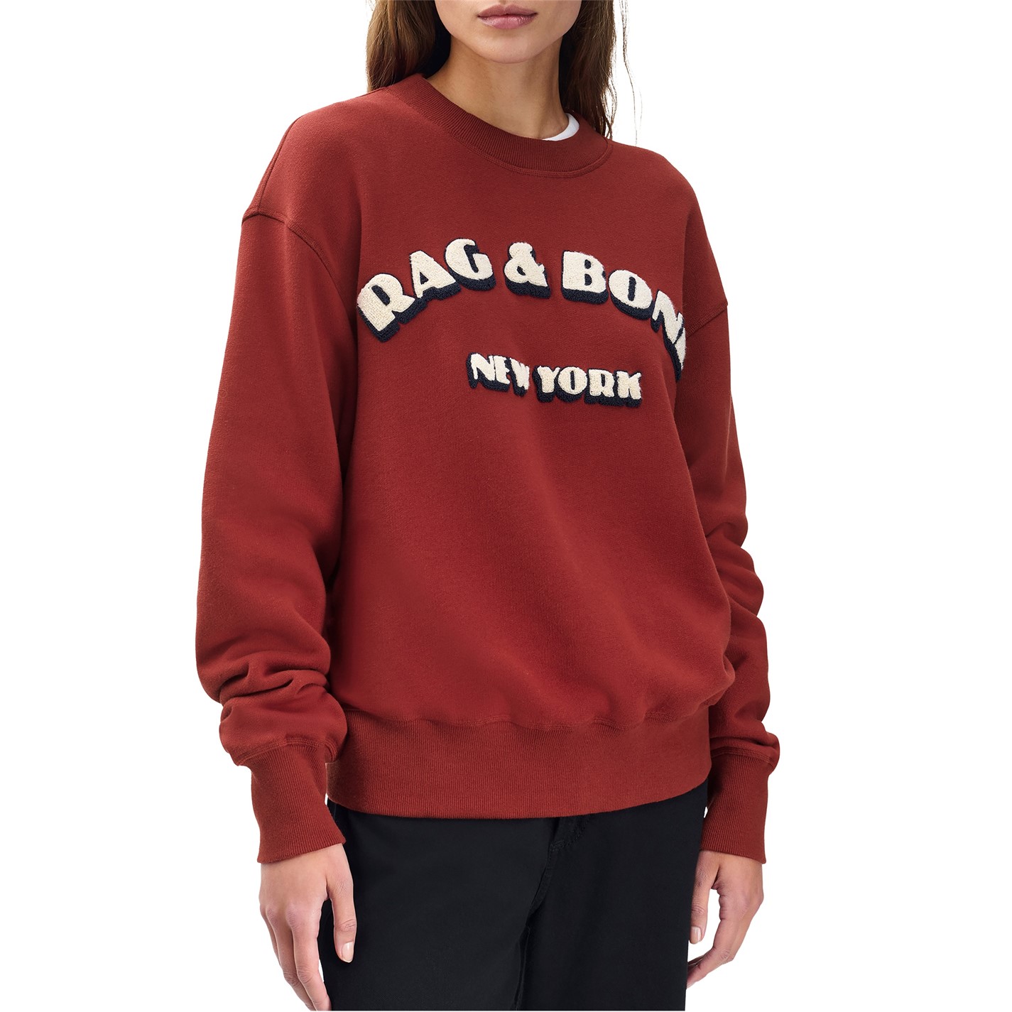 RAG AND BONE | Women's Crew Sweatshirt | Women | Ruby | Flannels
