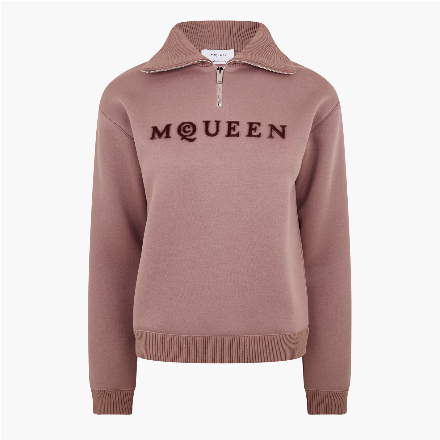 ALEXANDER MCQUEEN | Logo Half-Zip Sweater | Women | Rose