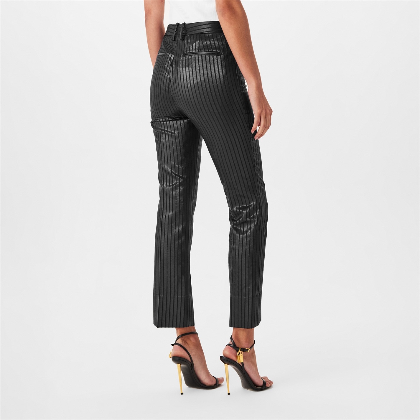 Tom Ford Women's Pyjamas Stretch Satin Trousers Black