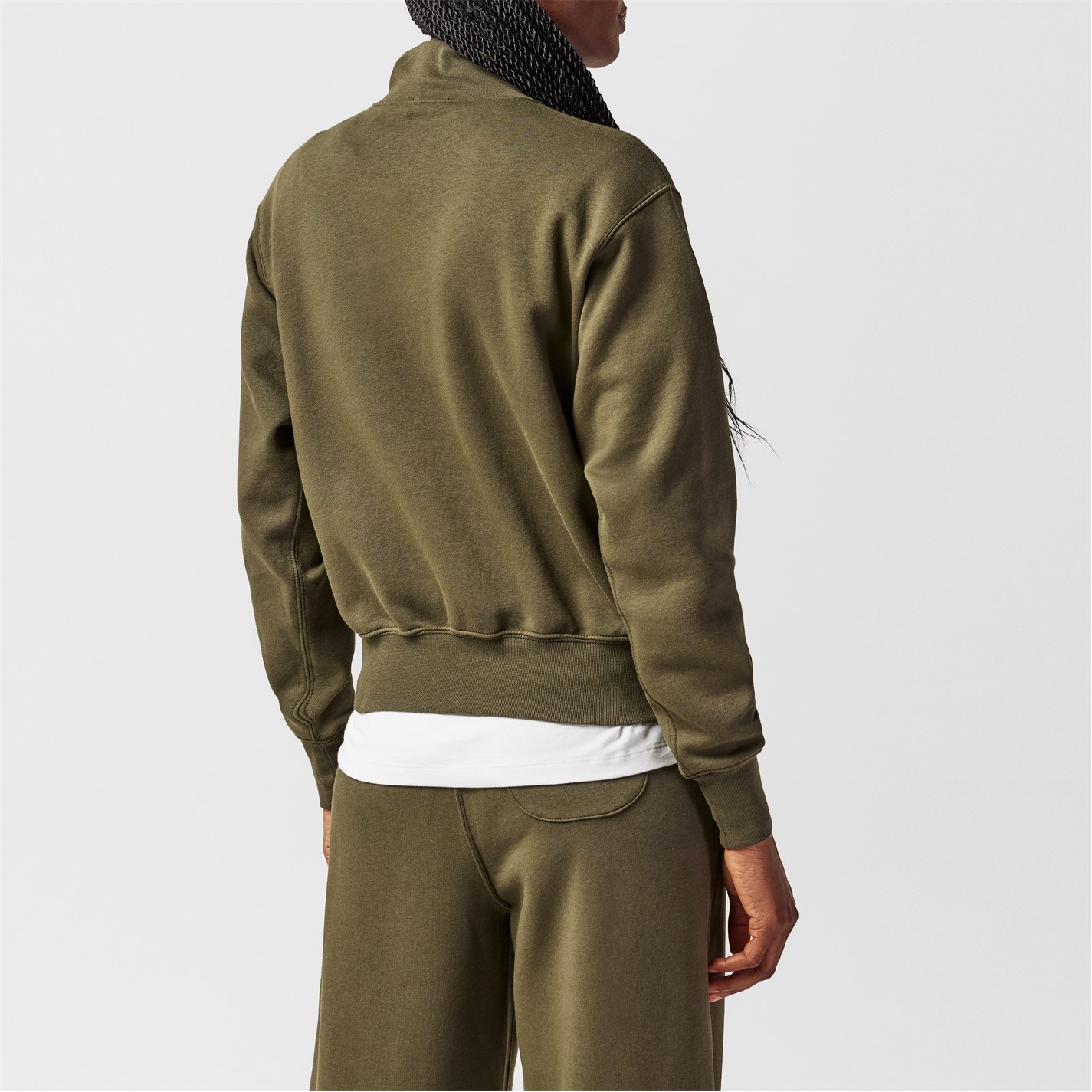 POLO RALPH LAUREN | Quarter Zip Top | Women | Canopy Olive