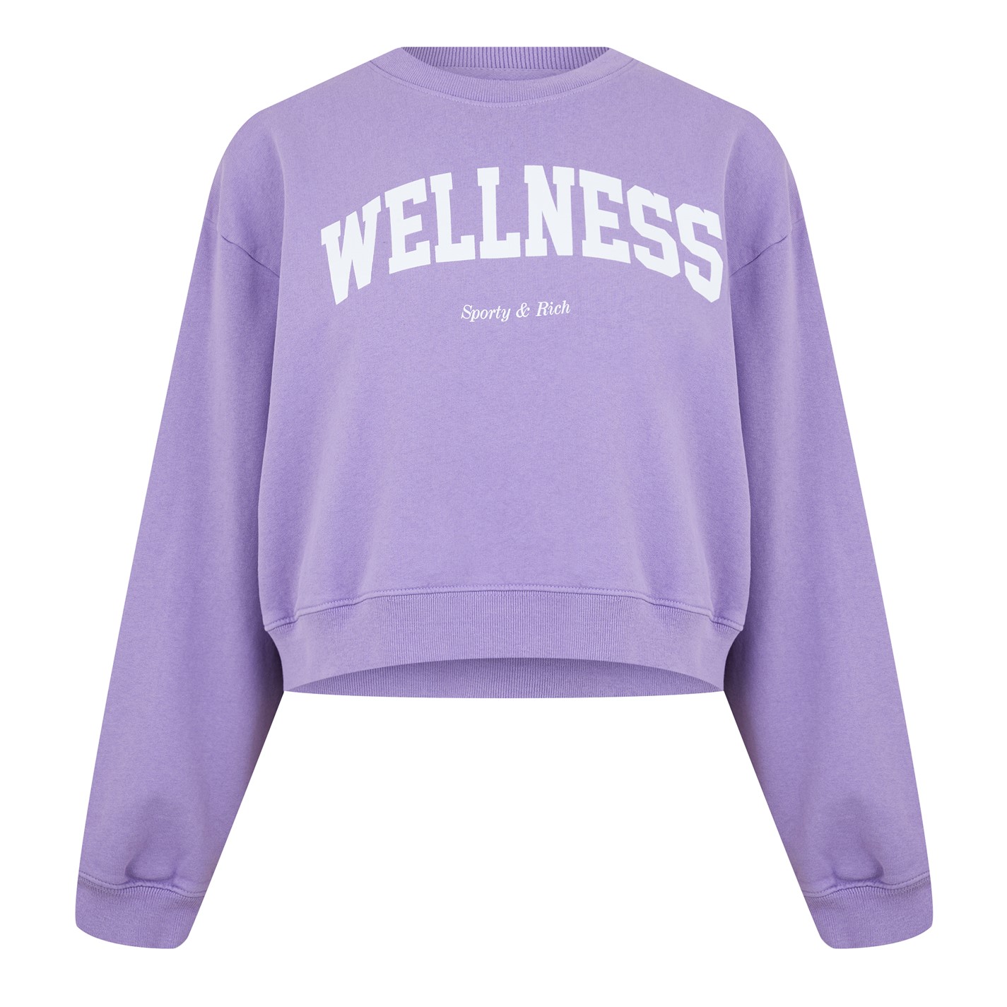 SPORTY AND RICH | Wellness Cropped Crewneck Sweatshirt | Women 