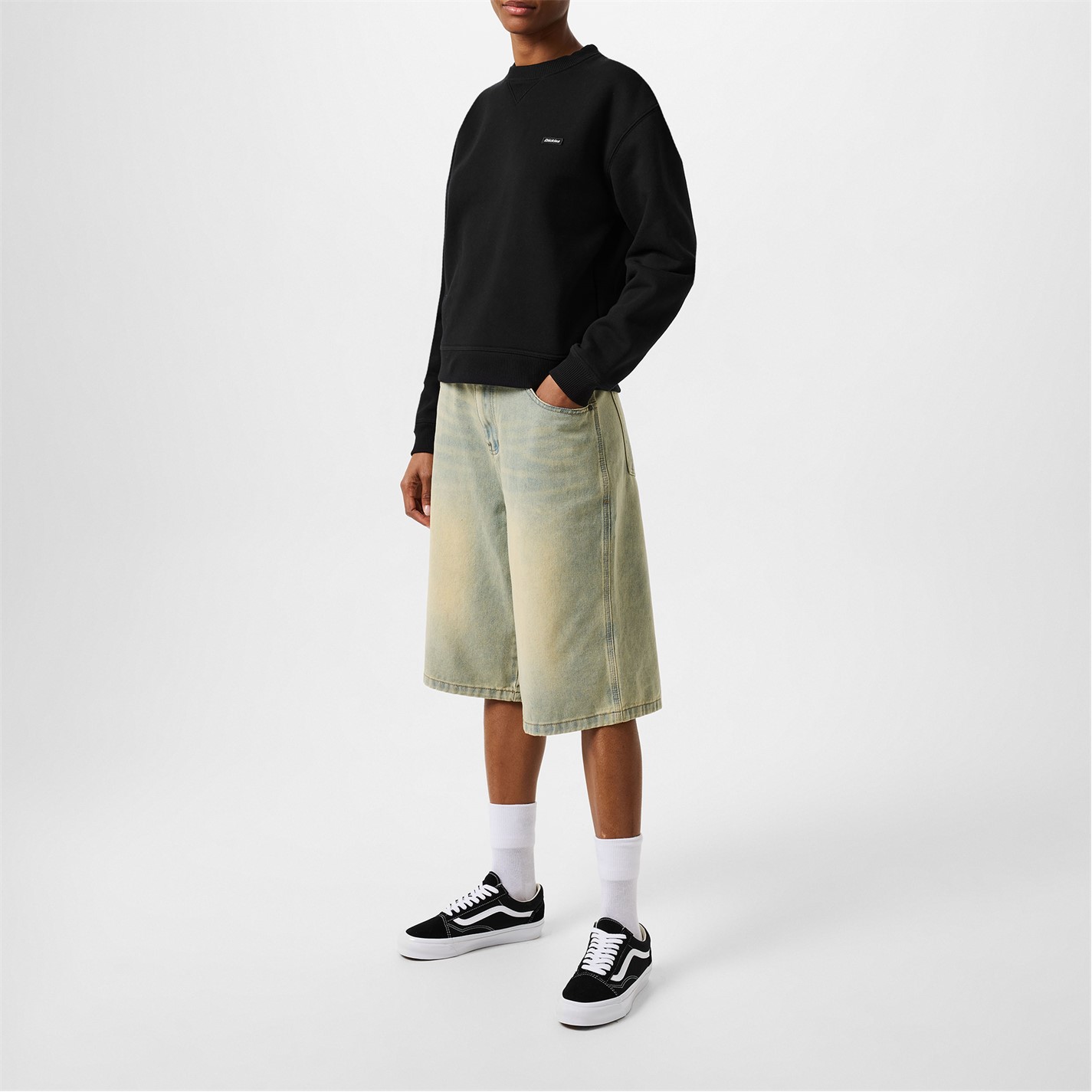 Dickies | Women's Clancy Crew Sweatshirt | Women | Black | Flannels ...