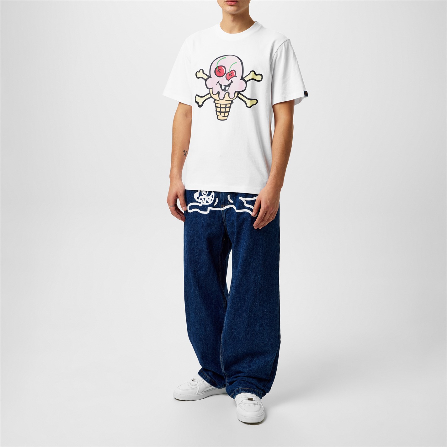 ICECREAM | Running Dog Denim Jeans | Men | Indigo/White | Flannels