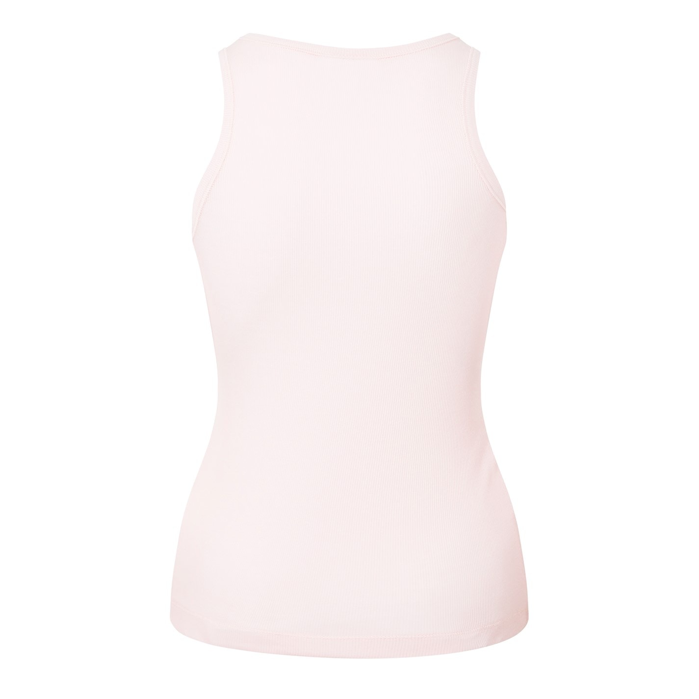 Ganni Soft Cotton Rib Tank Top Tank Tops 600054741wht main image 1
