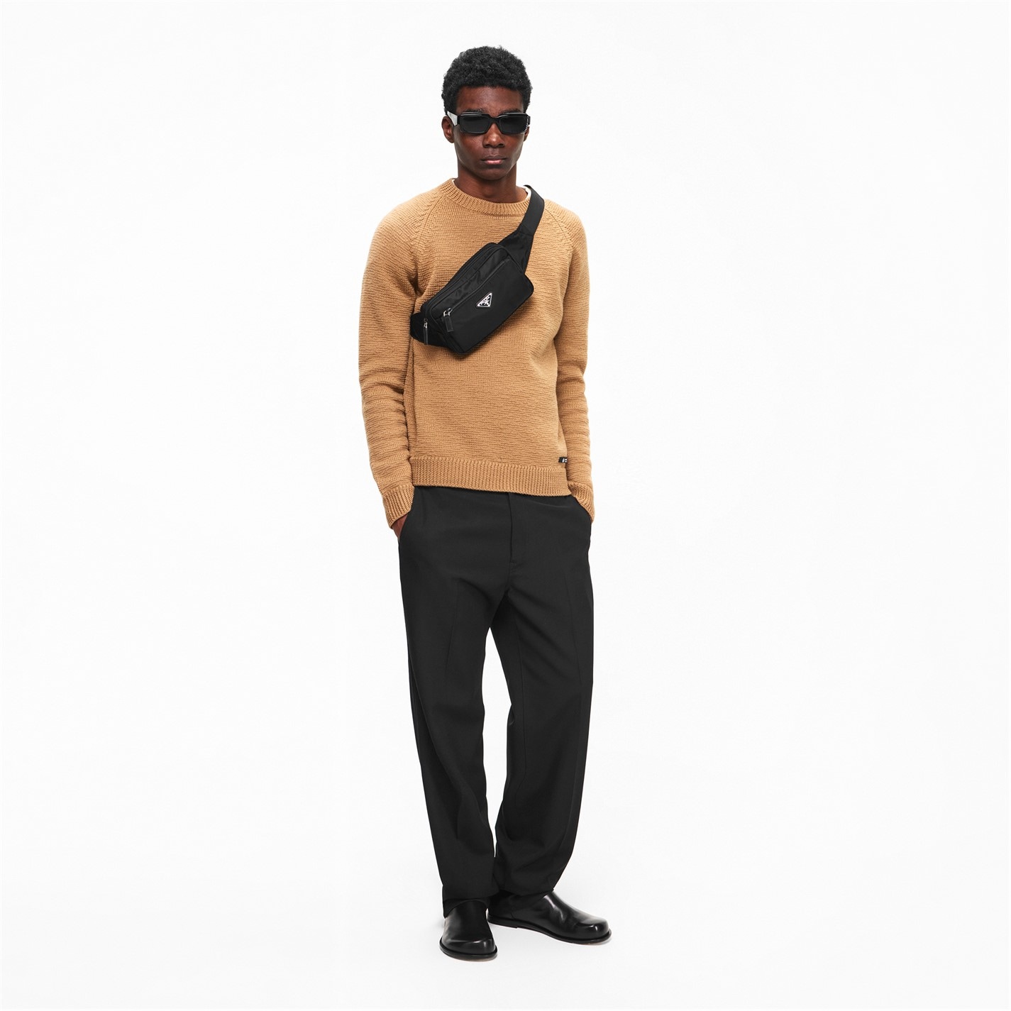 PRADA | Men's Belt Bum Bag | Unisex | Black | Flannels Fashion Ireland