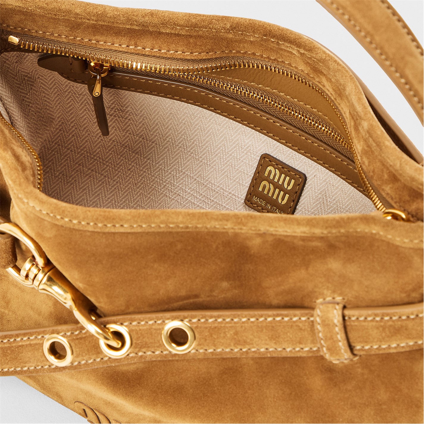 ショルダーバッグ MIU MIU SUEDE LEATHER MESH SHOULDER BAG Miu Miu Brown Suede Aventure Shoulder Bag | Harrods UK