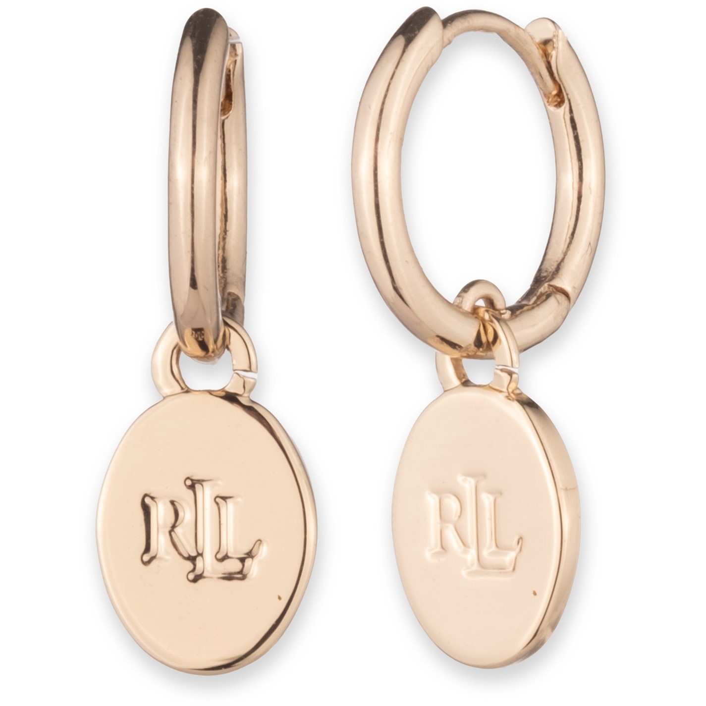 Ralph Lauren | Huggie Logo Drop Earrings | Women | Huggie Earrings ...