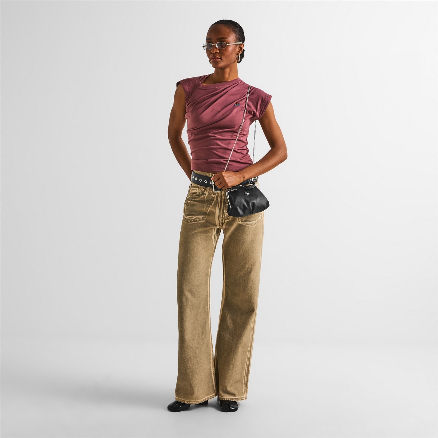 VIVIENNE WESTWOOD | Women's Textured Johanna Frame Purse | Women