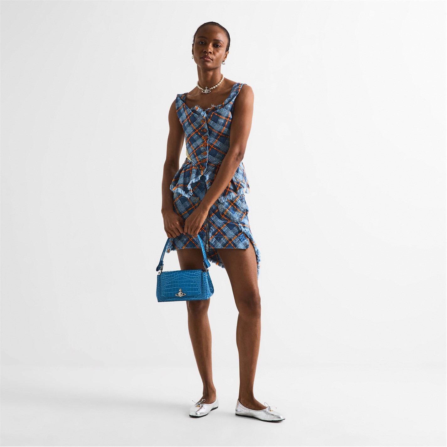 VIVIENNE WESTWOOD | Women's Medium Hazel Handbag in Croc | Women