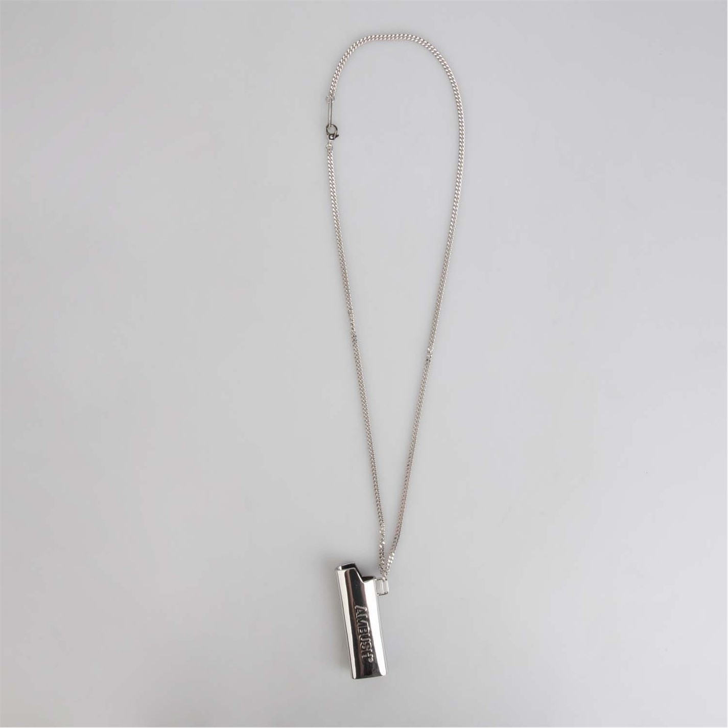 Ambush | Logo Lighter Case Necklace | Unisex | Silver | Flannels