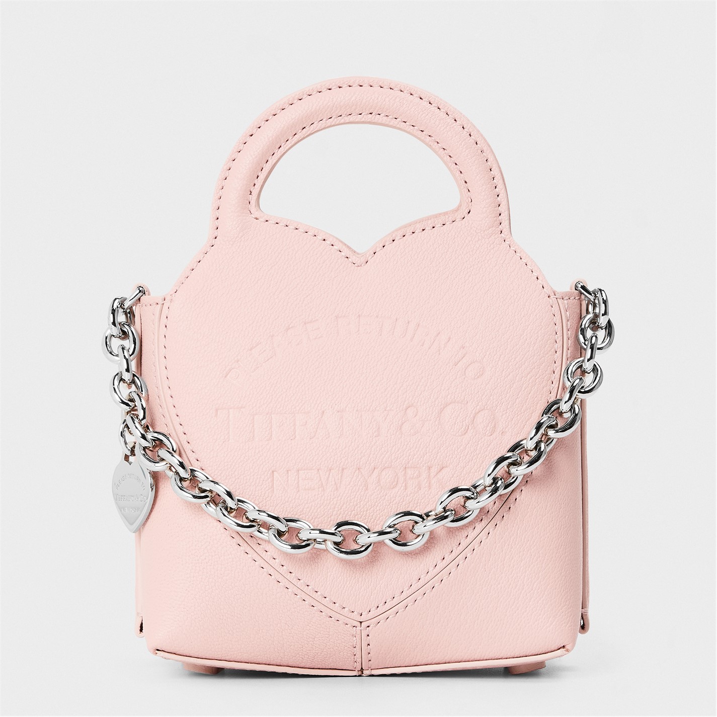 TIFFANY | Women's Micro Mini Tote Bag Handbag | Unisex | Pale Pink