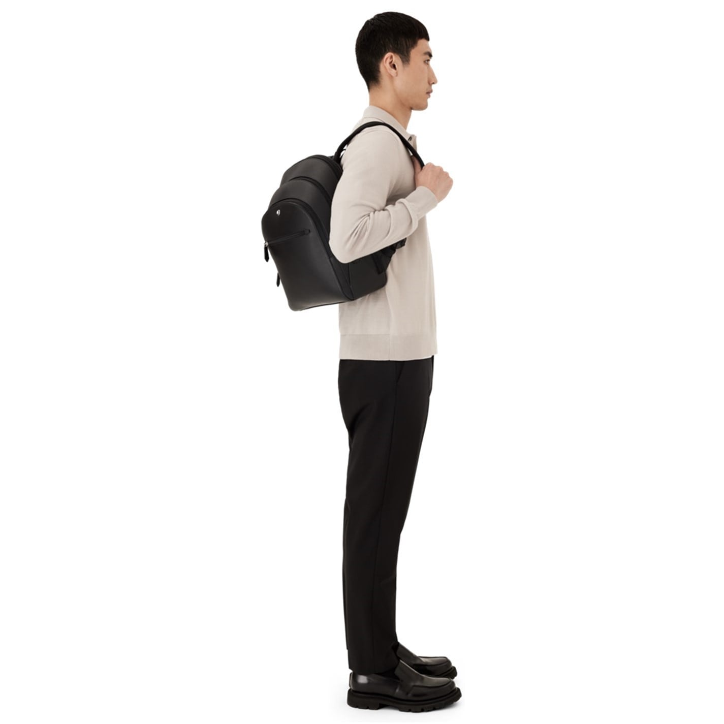 MONTBLANC Sartorial Medium Backpack Unisex Black Flannels