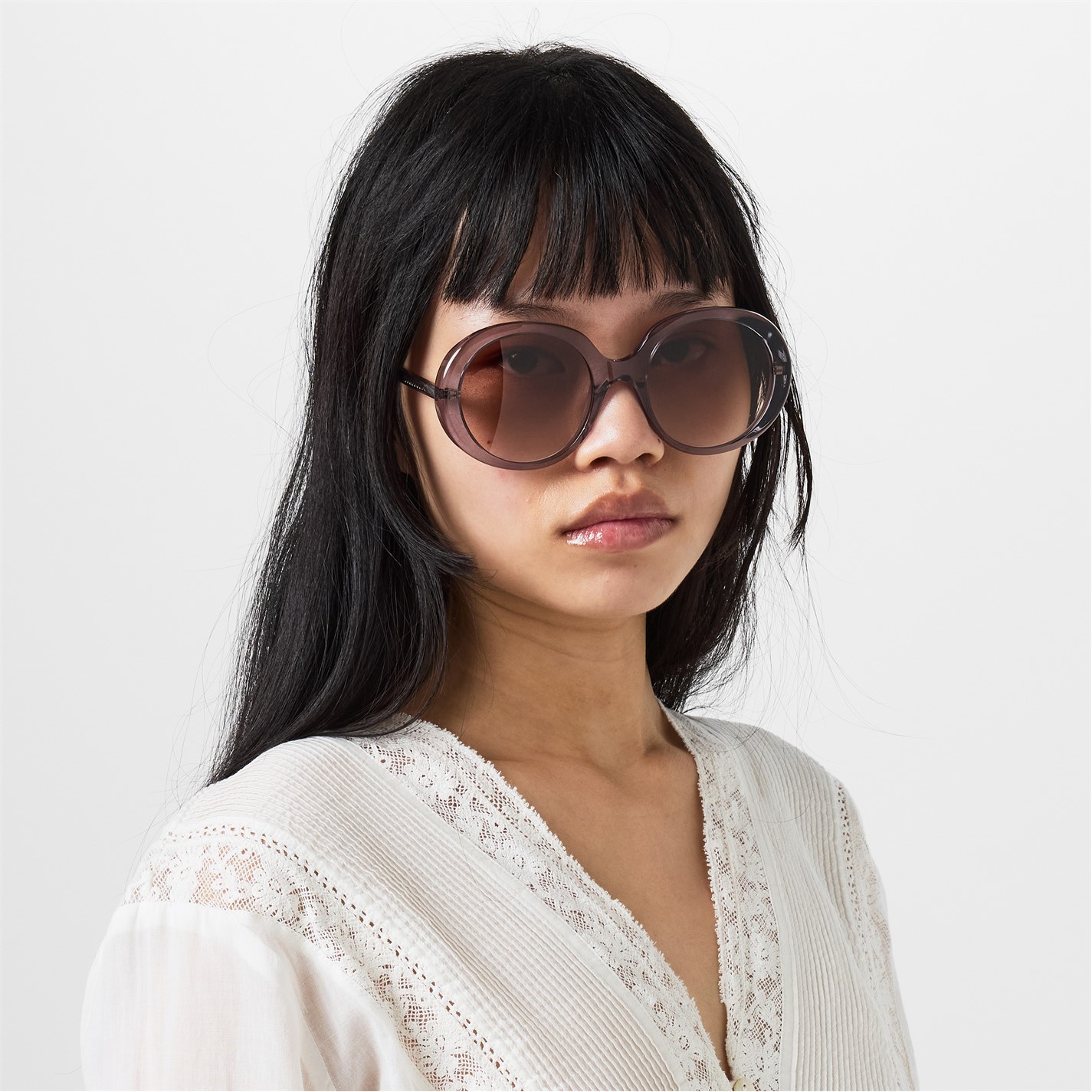 Chloe | Women's Oversized Sunglasses | Women | Grey | Flannels