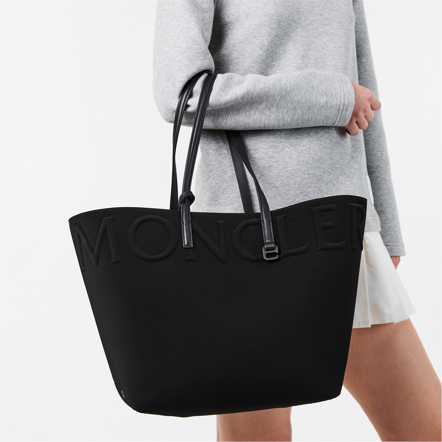 MONCLER × FRAGMENT Big Tote Bag Black MONCLER | Women's Tote Bag | Women | Black 999 | Flannels Fashion