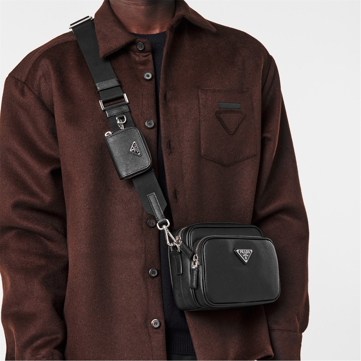 PRADA | Men's Cross Body Bags | Unisex | Black | Flannels Fashion