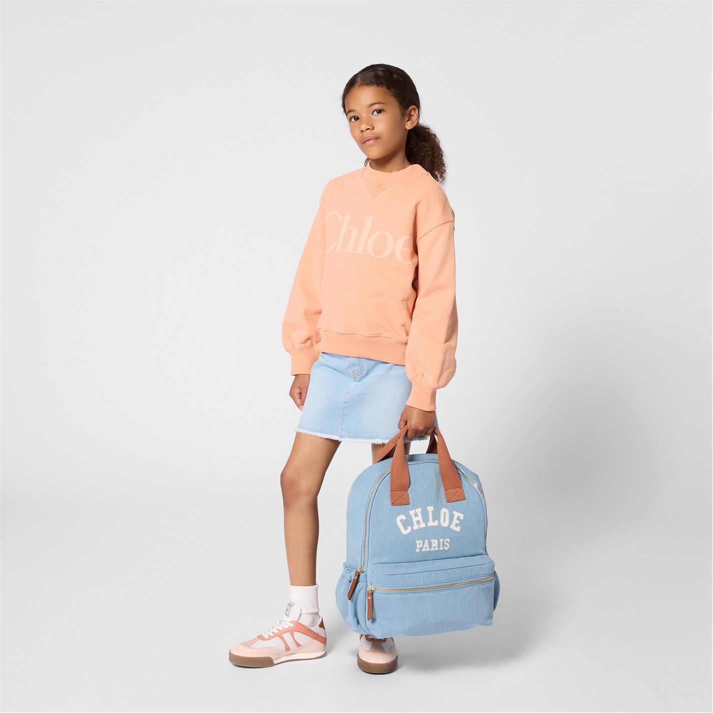 chloe backpack mini denim CHLOE | Kids' Backpack | Women | Denim Blue